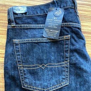 NWT Men's Lucky Brand 221 Original Straight Italian denim Jeans size 36 x 32
